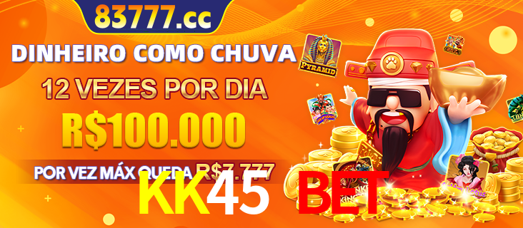 Banner do programa de recompensas Recomende para amigos do KK45 BET, detalhando os bônus por convidar amigos, com prêmios que chegam a R$288.888.
