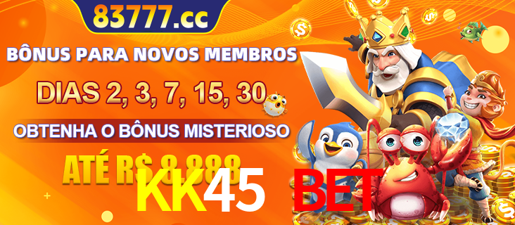 Anúncio dos benefícios para Membro VIP Sênior na plataforma KK45 BET, incluindo bônus promocionais, semanais e mensais, ilustrado com o personagem Fortune Tiger.