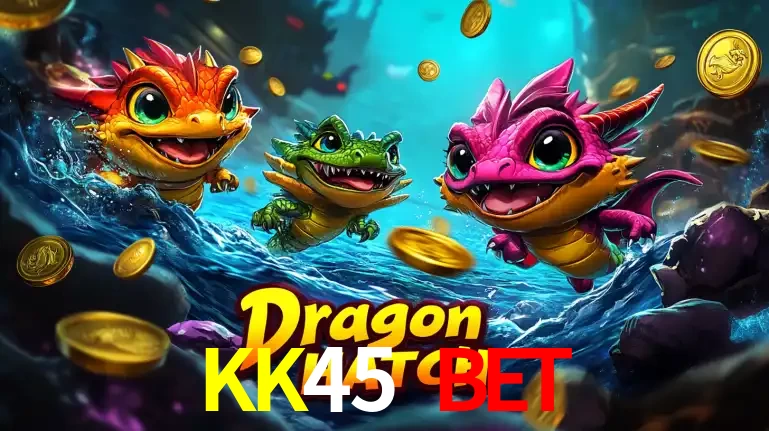Arte promocional do jogo Dragon Hatch com três adoráveis dragões bebês nadando entre moedas de ouro, um dos slots mais divertidos para jogar no cassino KK45 BET.